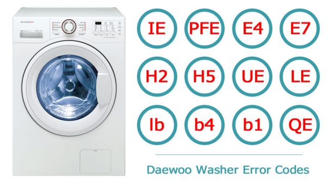 Bảng mã lỗi máy giặt DAEWOO