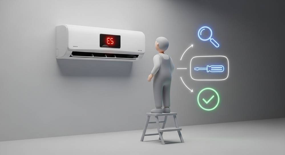 Lỗi E5 máy lạnh Electrolux là gì và cách khắc phục hiệu quả 3 Hướng dẫn các bước kiểm tra và khắc phục lỗi e5 tại nhà