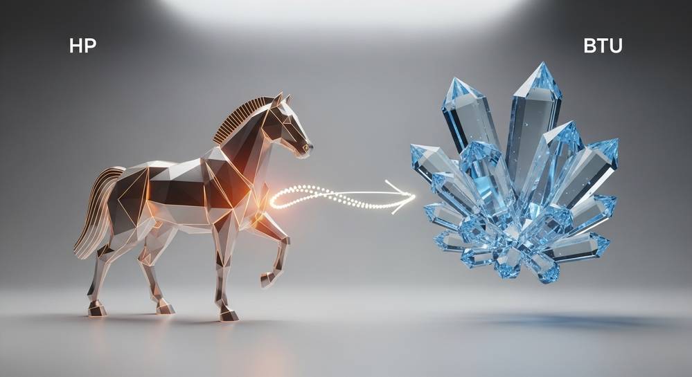 Ngựa máy lạnh là gì và cách chọn đúng công suất cho phòng 2 Mối liên hệ giữa ngựa (HP) và BTU trong máy lạnh