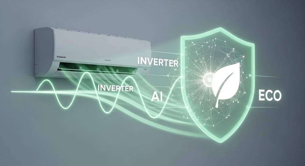 Tiết kiệm điện năng tối ưu với công nghệ Inverter và chế độ Eco tích hợp AI