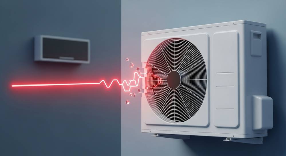 Tại sao máy lạnh mở không lên và 5 nguyên nhân thường gặp 2 Trục trặc tại dàn nóng ngoài trời