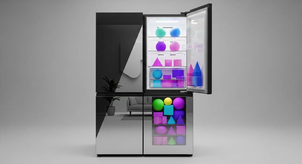 Đánh giá tủ lạnh Panasonic 540 lít NR-YW590YMMV chi tiết 1 Thiết kế mặt gương và dung tích sử dụng thực tế